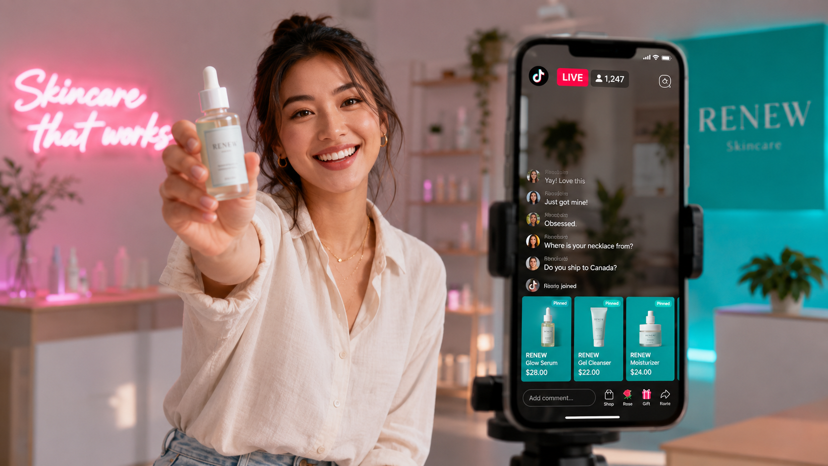 Live Shopping on Shopify: How to Host a TikTok or Instagram Live