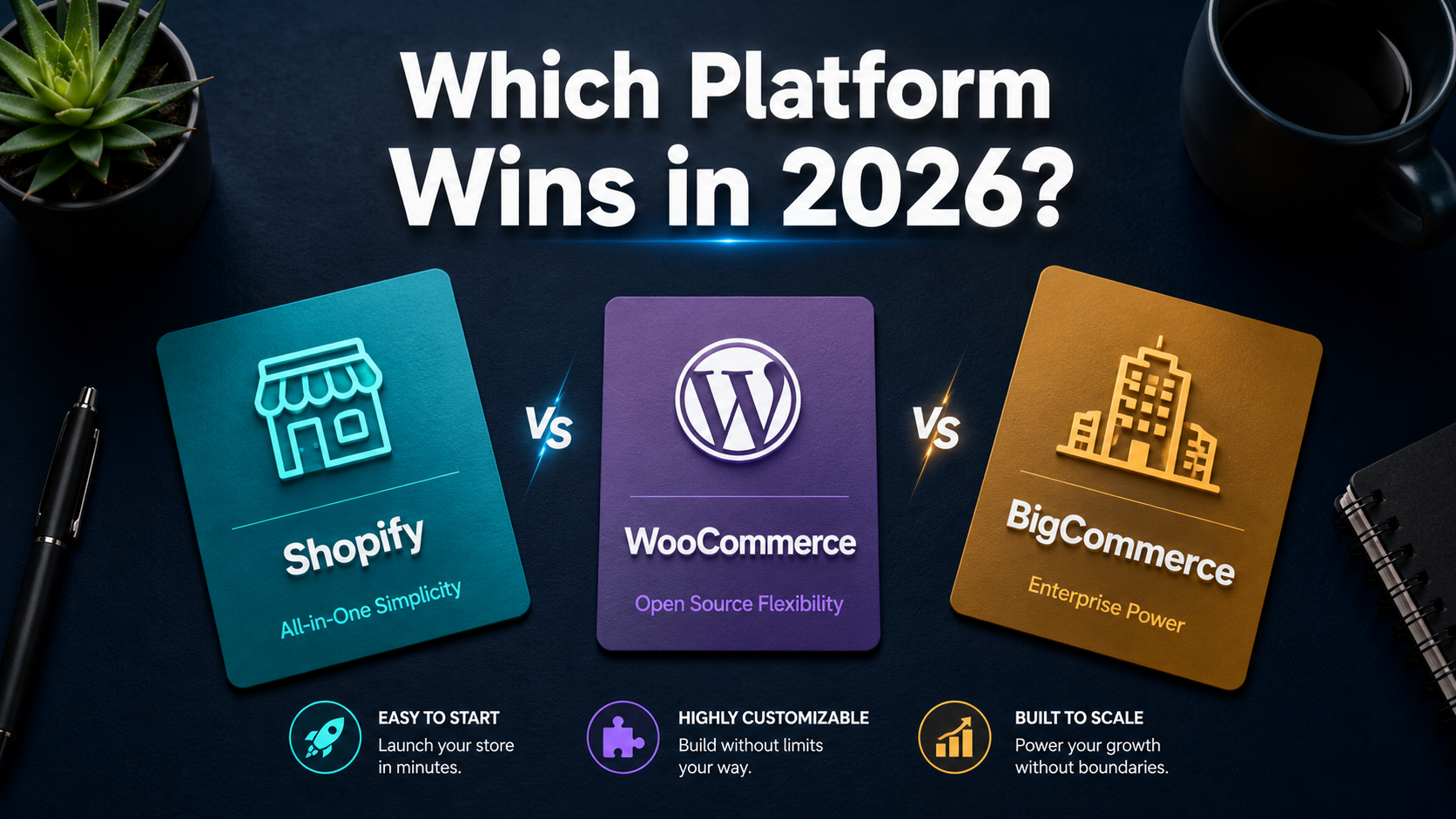 Shopify vs WooCommerce vs BigCommerce: Which Platform Wins in 2026?
