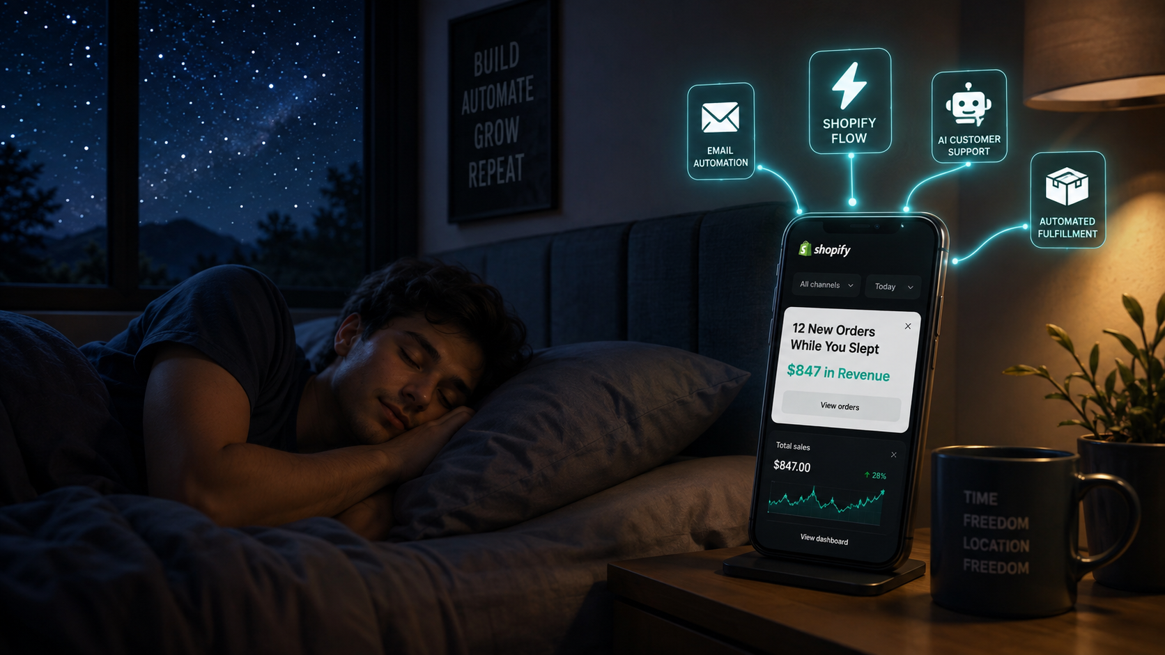 How to Build a Shopify Store That Sells While You Sleep