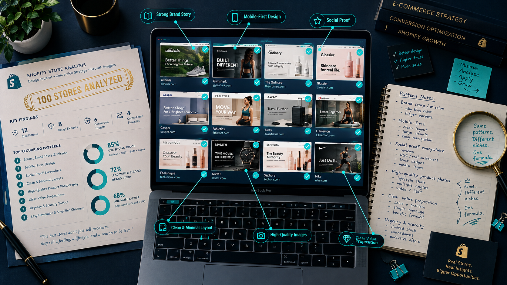 I Analyzed 100 Successful Shopify Stores Here's What They All Have